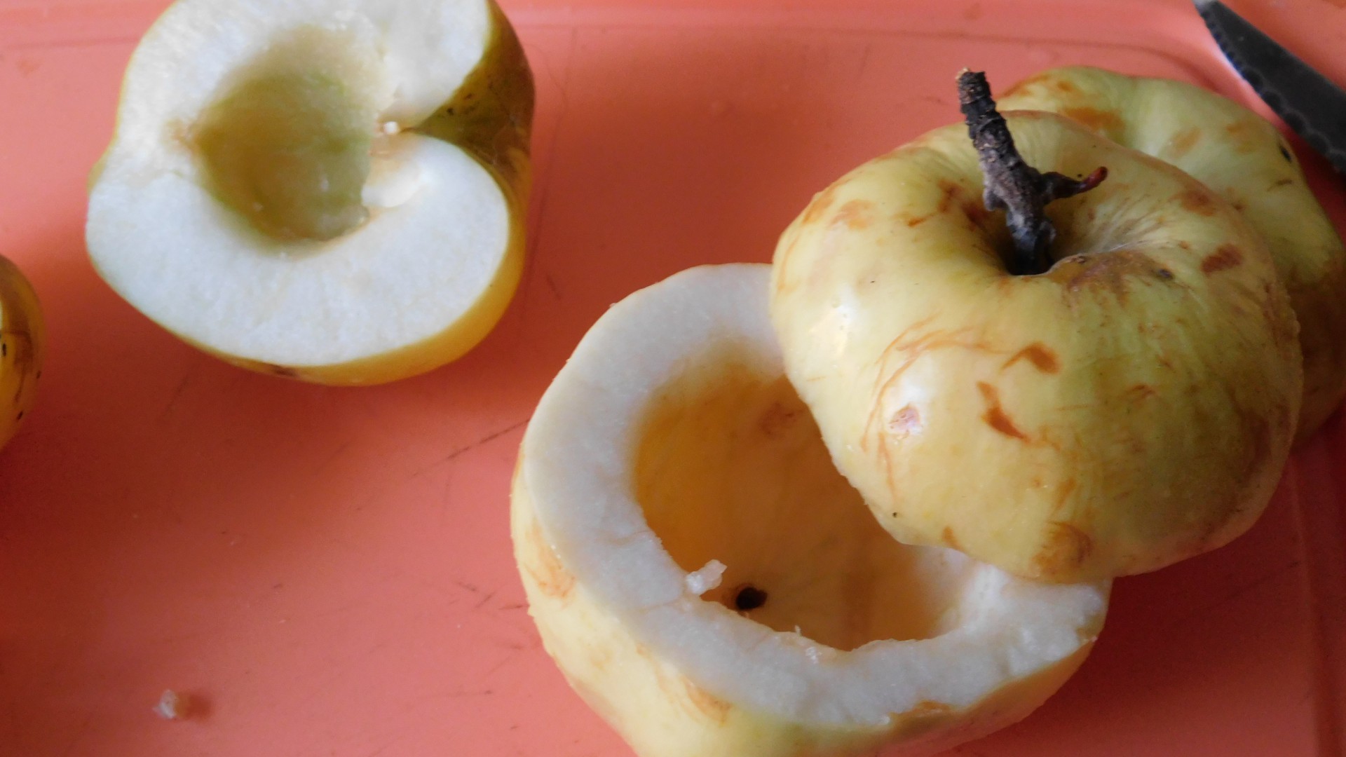 Яблоки с удаленной сердцевинкой 