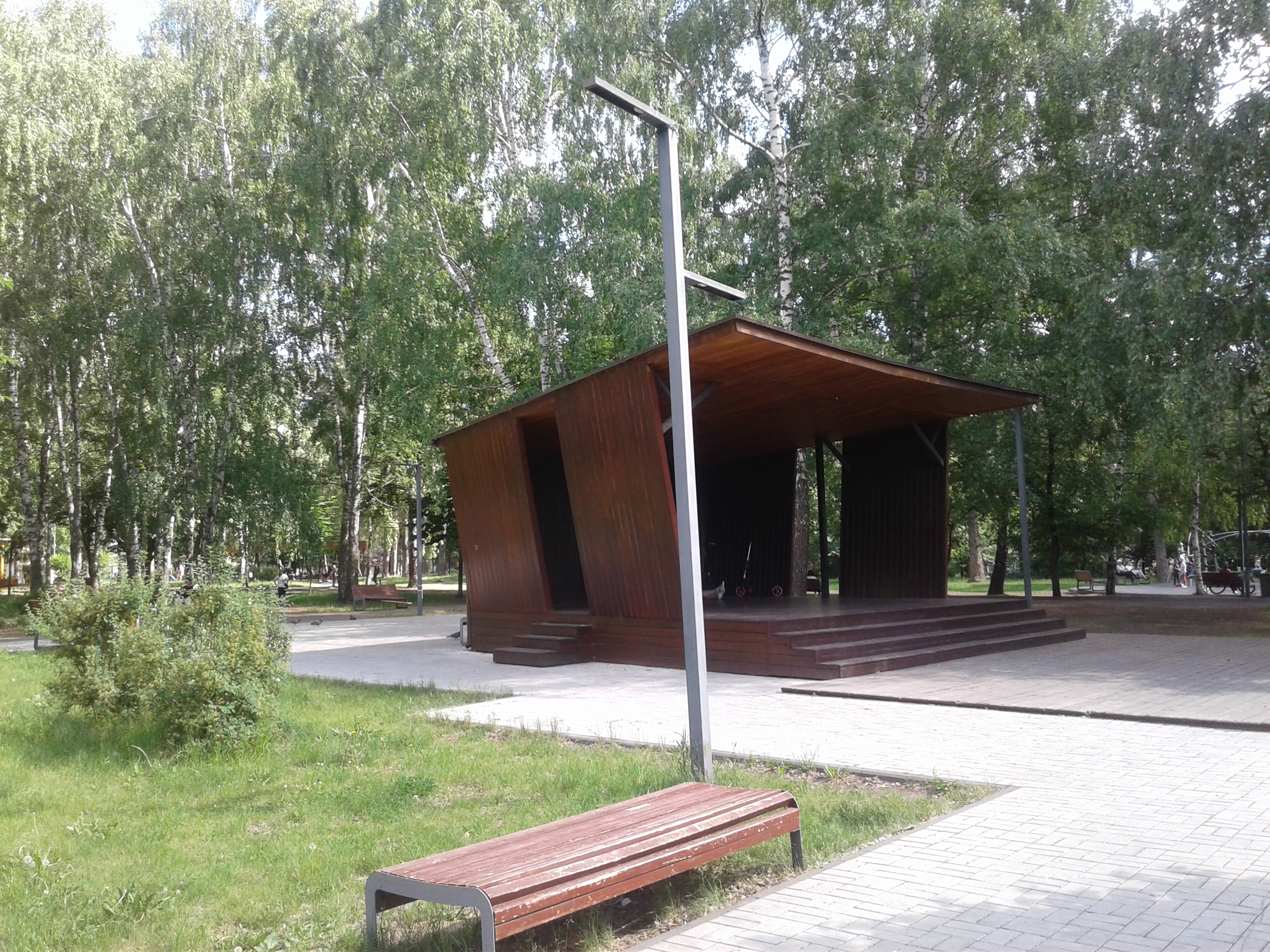 Летняя сцена в парке Урицкого, Казань